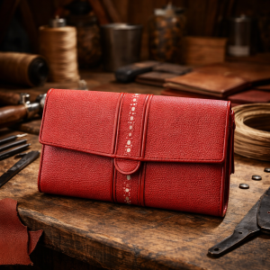 Indonesian manufacturer of stingray leather wallets