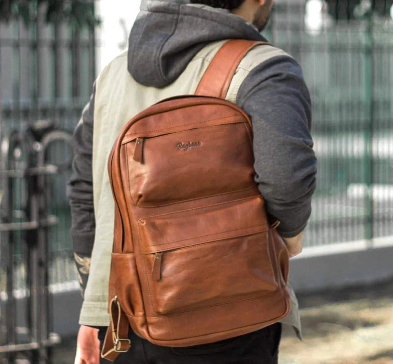 backpack kulit sapi asli