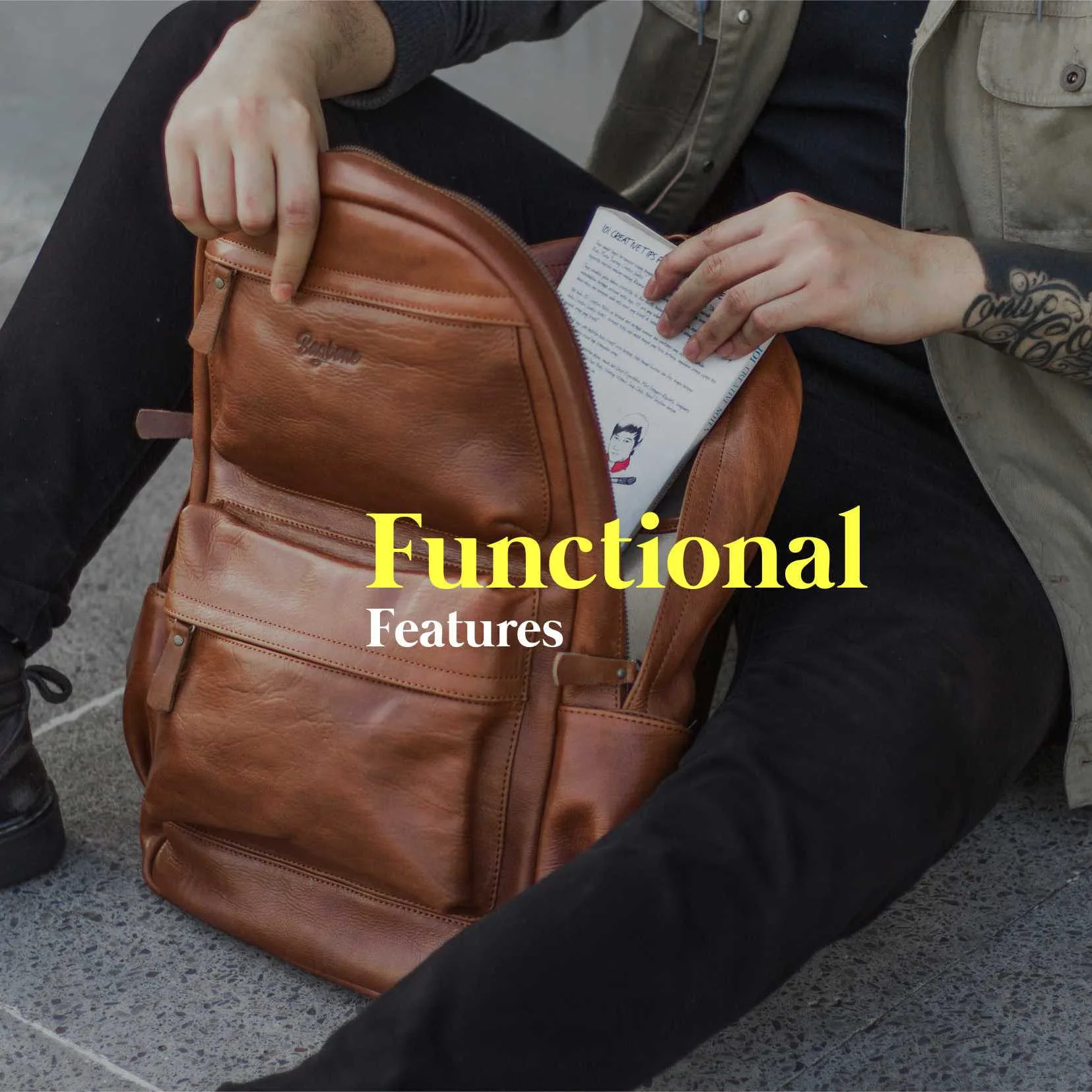 backpack kulit sapi fullgrain