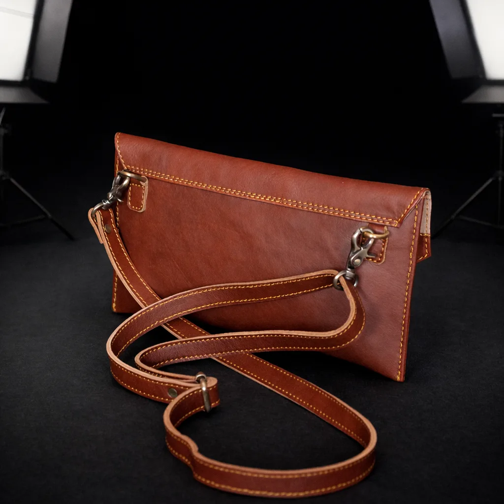 clutch kulit sapi asli