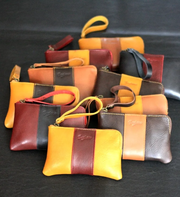 dompet koin kulit asli