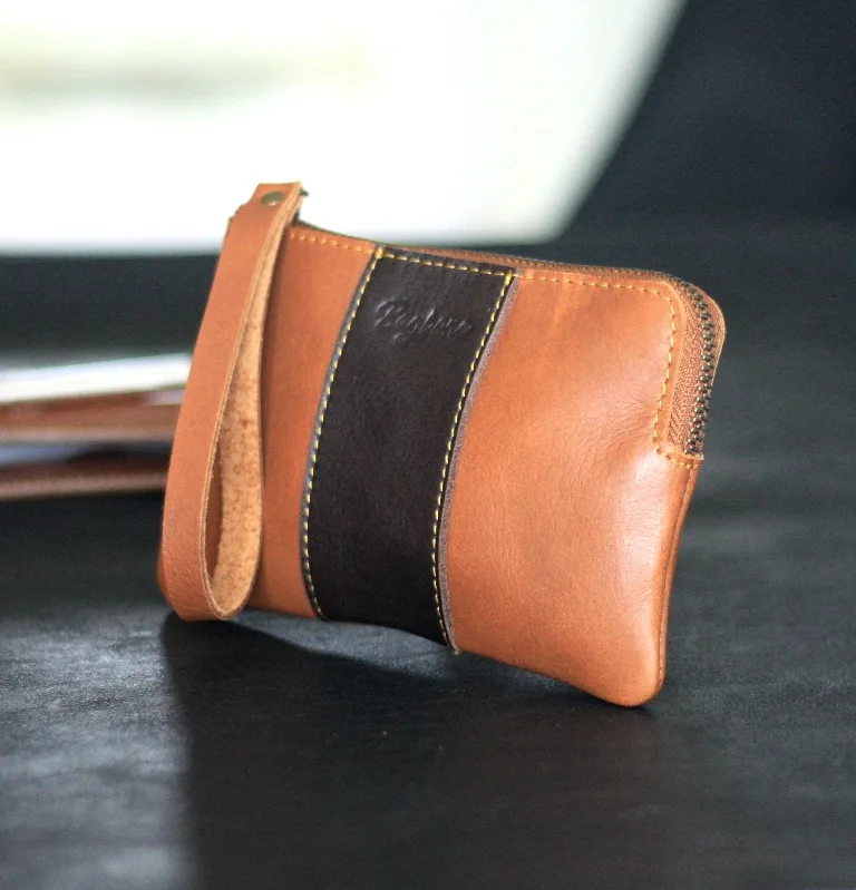dompet koin kulit full grain