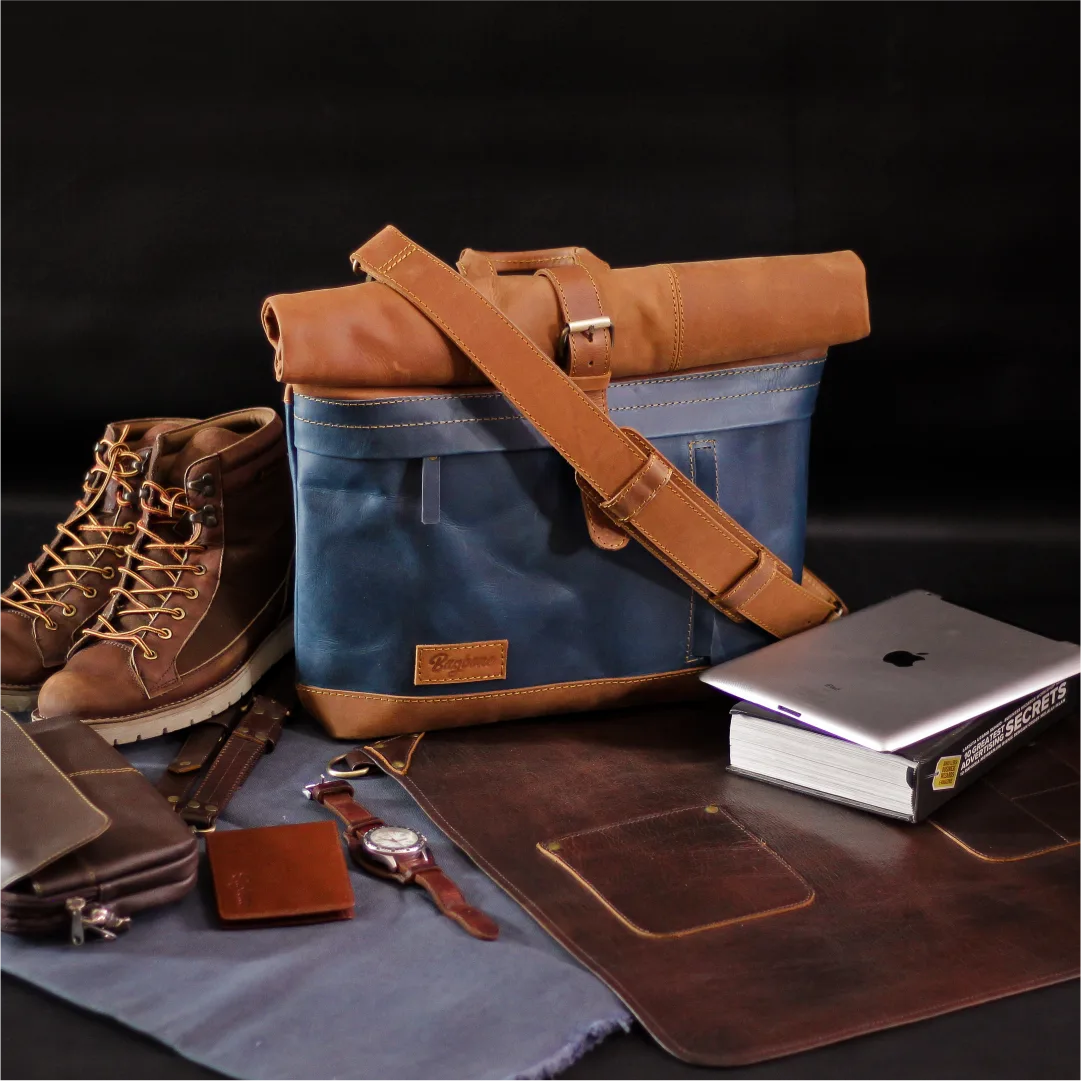 indonesian leather travel bag